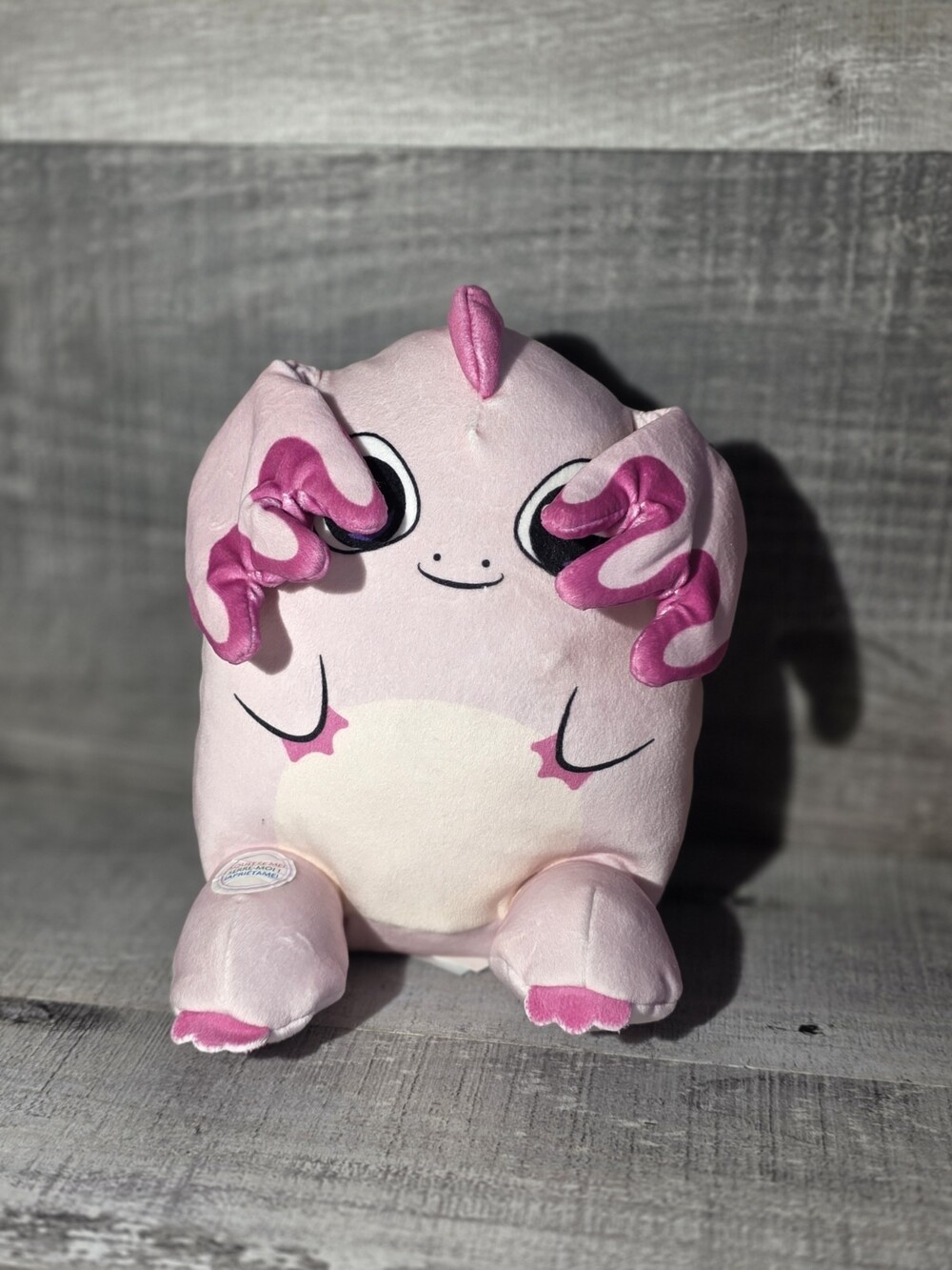Flipeez 8 Pink Axolotl Squeeze Me Soft Plush Stuffed Animal Toy b133